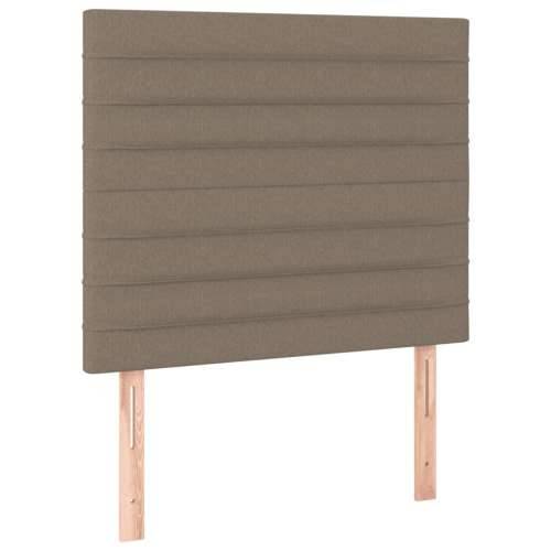 Krevet s oprugama i madracem smeđesivi 80x200 cm od tkanine - Sivo-smeđa 80 x 200 cm vodoravne pruge Cijena