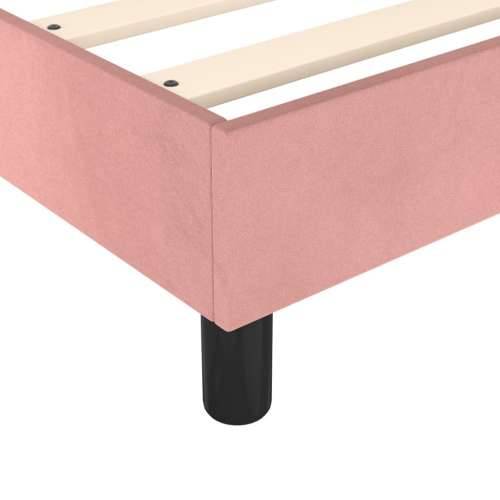 Box spring krevet s madracem ružičasti 90x200 cm baršunasti Cijena