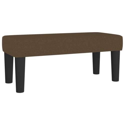 Krevet s oprugama i madracem tamnosmeđi 80x200 cm od tkanine - Tamno smeđa 80 x 200 cm Okomite pruge Cijena