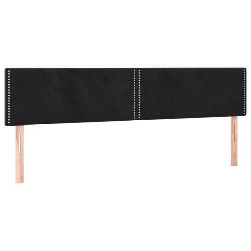 Krevet s oprugama i madracem crni 200x200 cm baršunasti - Crna 200 x 200 cm Obično s čavlima Cijena