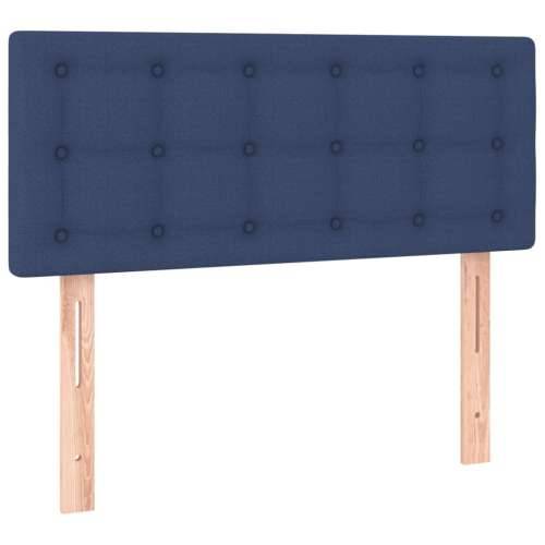 Krevet s oprugama i madracem plavi 100 x 200 cm od tkanine Plava 100 x 200 cm gumbi Cijena