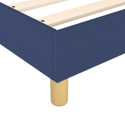 Krevet s oprugama i madracem plavi 120 x 200 cm od tkanine - Plava 120 x 200 cm 35 cm Cijena