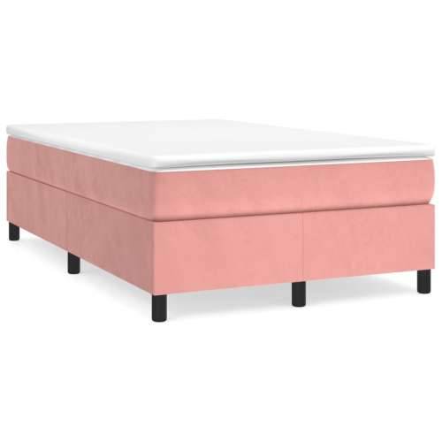 Box spring krevet s madracem ružičasti 120 x 200 cm baršunasti Cijena