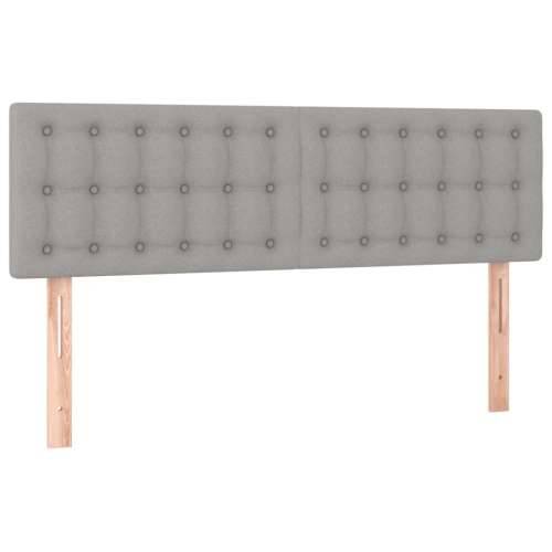 Krevet s oprugama i madracem svjetlosivi 140x190 cm od tkanine - Svjetlosiva 140 x 190 cm gumbi Cijena
