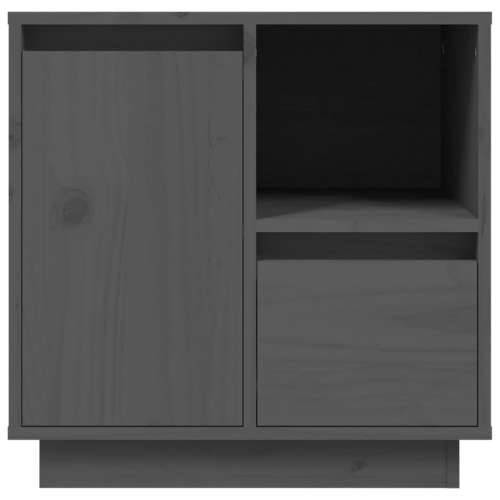 Noćni ormarić sivi 50 x 34 x 50 cm od masivne borovine - Siva 1 Cijena