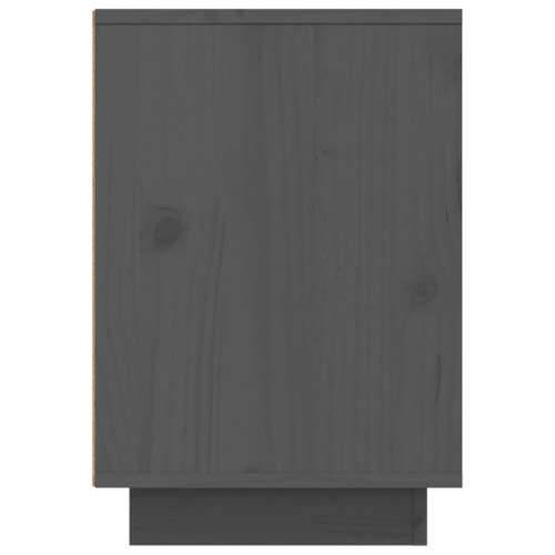 Noćni ormarić sivi 50 x 34 x 50 cm od masivne borovine - Siva 1 Cijena