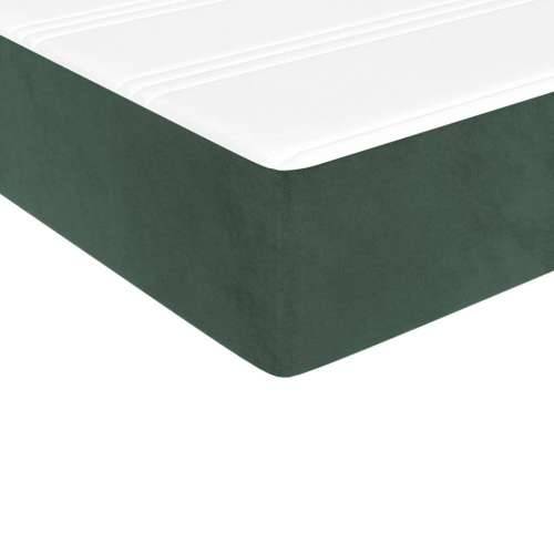 Box spring krevet s madracem tamnozeleni 100x200 cm baršunasti Cijena