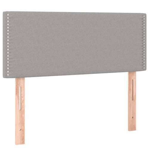 Okvir kreveta s oprugama i madrac svjetlosivi 90x200cm tkanina - Svjetlosiva 90 x 200 cm Obično s čavlima Cijena