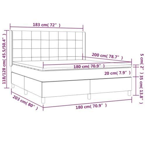Krevet s oprugama i madracem tamnoplavi 180x200 cm baršunasti - Tamno plava 180 x 200 cm Blok s kvadratima Cijena