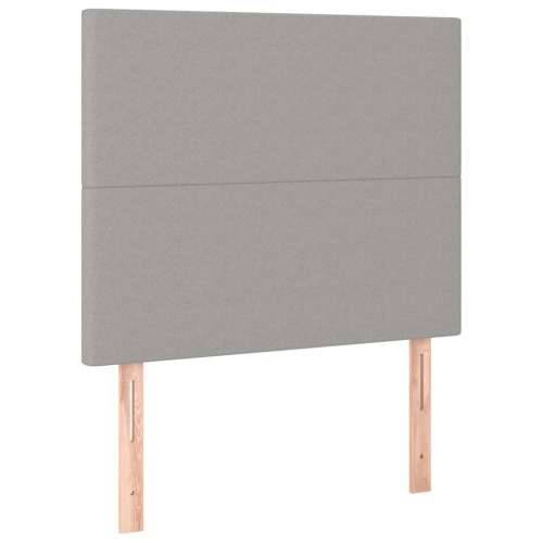 Box spring krevet s madracem svjetlosivi 90x190 cm od tkanine Svjetlosiva 90 x 190 cm Gladak dizajn Cijena