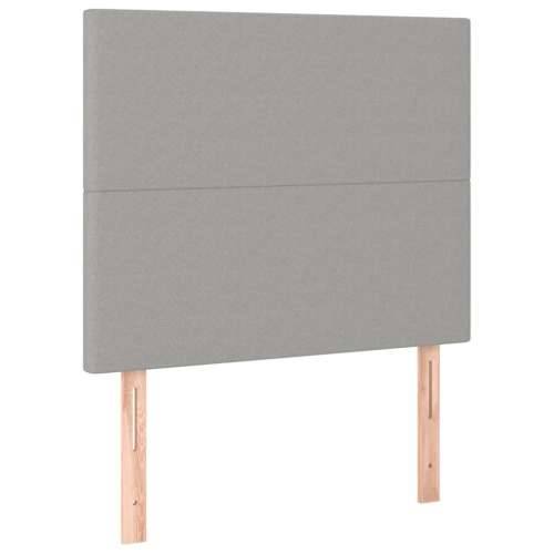 Box spring krevet s madracem svjetlosivi 90x190 cm od tkanine Svjetlosiva 90 x 190 cm Gladak dizajn Cijena