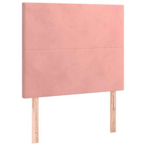 Box spring krevet s madracem ružičasti 100x200 cm baršunasti - Ružičasta 100 x 200 cm Gladak dizajn Cijena