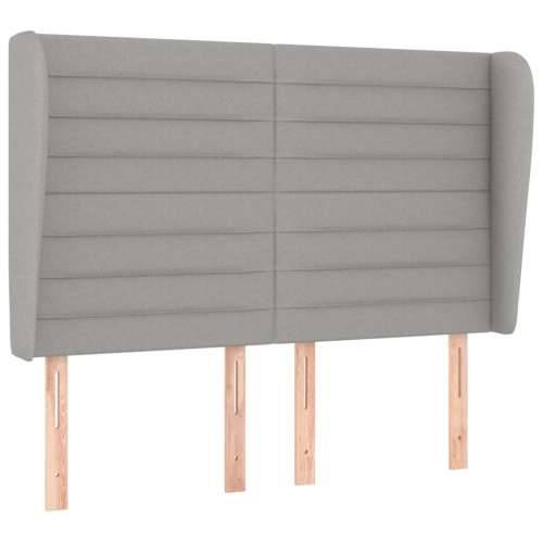 Krevet box spring s madracem svjetlosivi 140x200 cm od tkanine - Svjetlosiva 140 x 200 cm vodoravne pruge Cijena