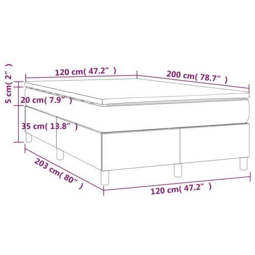 Krevet s oprugama i madracem crni 120 x 200cm od tkanine Cijena