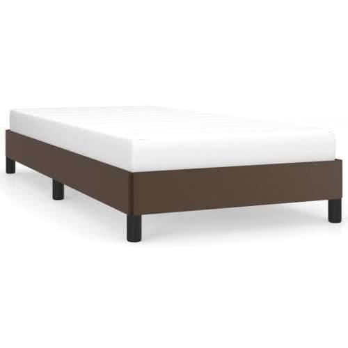 Okvir za krevet smeđi 90x190 cm od umjetne kože Cijena