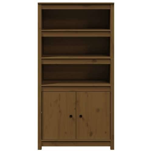 Visoka komoda boja meda 80 x 35 x 154 cm od masivne borovine - boja meda 1 Cijena