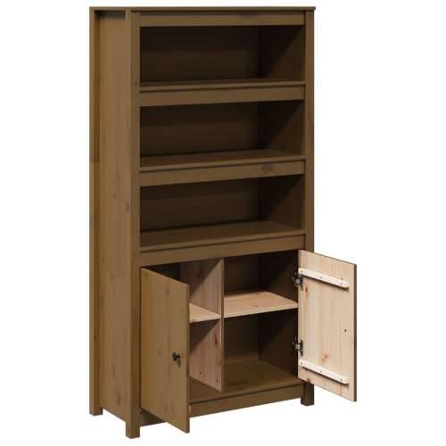 Visoka komoda boja meda 80 x 35 x 154 cm od masivne borovine - boja meda 1 Cijena