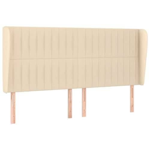 Krevet s oprugama i madracem krem 200 x 200 cm od tkanine - Krema 200 x 200 cm Okomite pruge Cijena