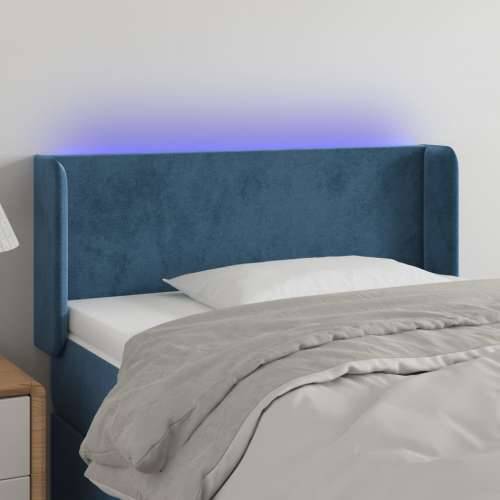 LED uzglavlje tamnoplavo 83x16x78/88 cm baršunasto - Tamno plava 83 x 16 x 78/88 cm 1 Cijena
