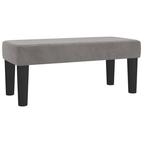 Box spring krevet s madracem svjetlosivi 120x200 cm baršunasti - Svjetlosiva 120 x 200 cm Dizajn s gumbima Cijena