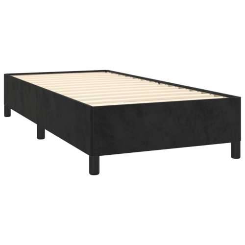 Box spring krevet s madracem crni 80 x 200 cm baršunasti - Crna 80 x 200 cm Okomite pruge Cijena
