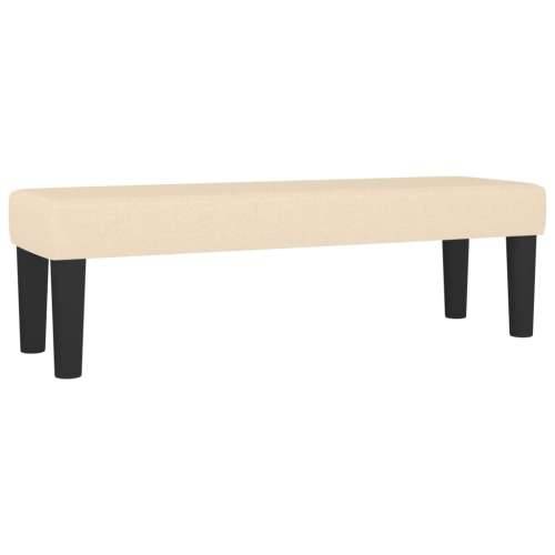 Krevet s oprugama i madracem krem 200 x 200 cm od tkanine - Krema 200 x 200 cm Okomite pruge Cijena
