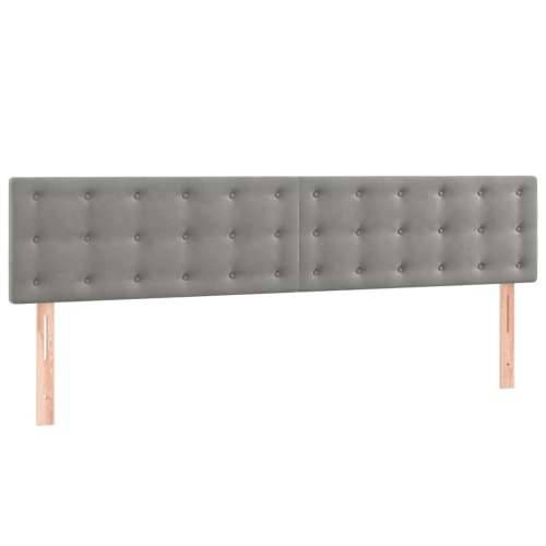 Krevet s oprugama i madracem svjetlosivi 160x200 cm baršunasti - Svjetlosiva 160 x 200 cm gumbi Cijena