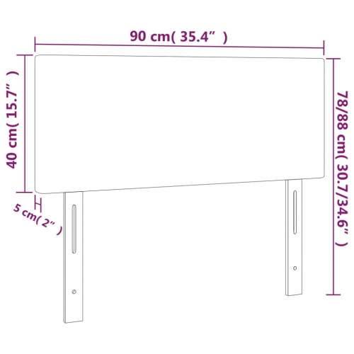 LED uzglavlje krem 90x5x78/88 cm od tkanine - Krema 90 x 5 x 78/88 cm 1 Cijena