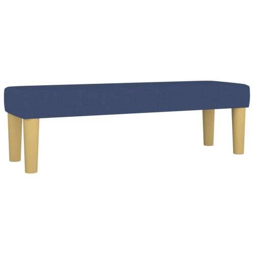 Krevet s oprugama i madracem plavi 200 x 200 cm od tkanine - Plava 200 x 200 cm gumbi Cijena