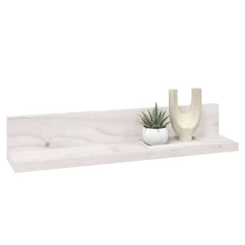 Zidne police 2 kom bijele 50 x 11 x 9 cm od masivne borovine - Bijela 50 x 11 x 9 cm 1 Cijena