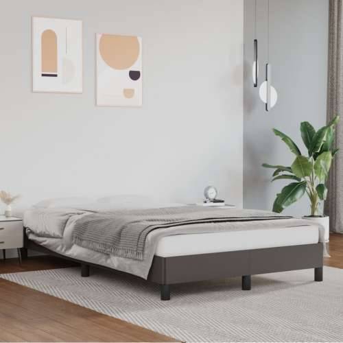 Okvir za krevet sivi 120x200 cm od umjetne kože