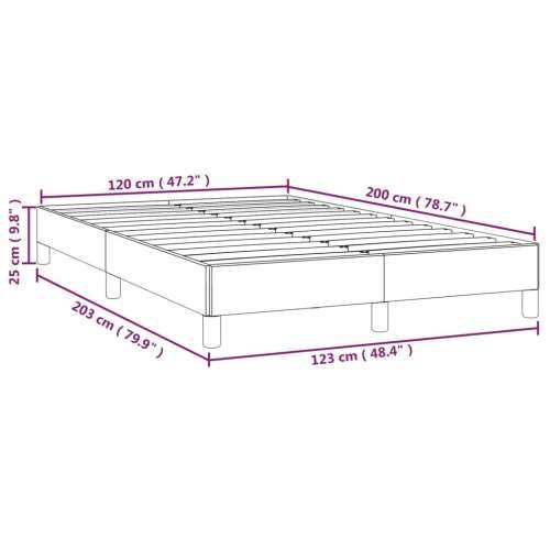 Okvir za krevet sivi 120x200 cm od umjetne kože Cijena
