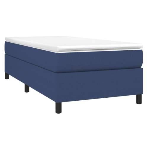 Krevet s oprugama i madracem plavi 90 x 190 cm od tkanine Cijena