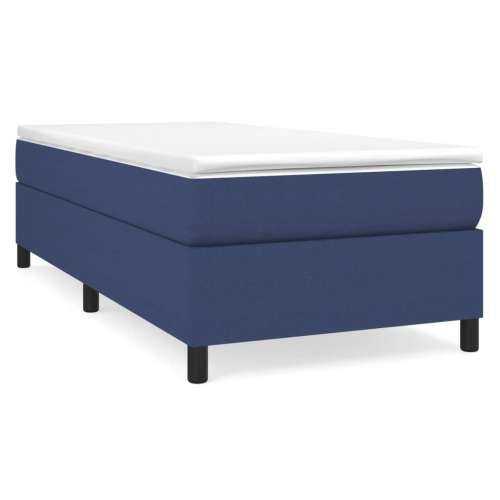 Krevet s oprugama i madracem plavi 90 x 200 cm od tkanine Cijena