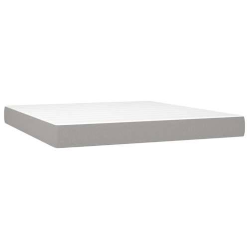 Krevet box spring s madracem svjetlosiva 160x200 cm tkanina Svjetlosiva 160 x 200 cm Gladak dizajn Cijena