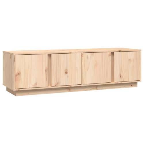 TV ormarić 140 x 40 x 40 cm od masivne borovine - Prirodna 1 Cijena