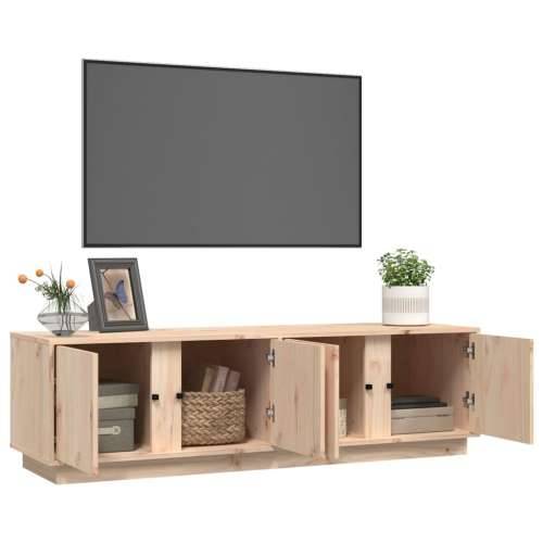 TV ormarić 140 x 40 x 40 cm od masivne borovine - Prirodna 1 Cijena