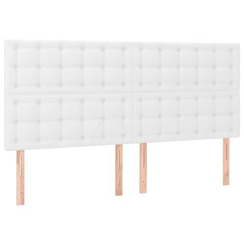 LED uzglavlje bijelo 160x5x118/128 cm od umjetne kože - Bijela 160 x 5 x 118/128 cm 1 Cijena