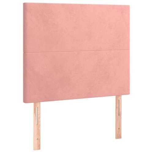 Box spring krevet s madracem ružičasti 100x200 cm baršunasti - Ružičasta 100 x 200 cm Gladak dizajn Cijena