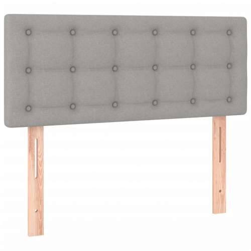 Okvir kreveta s oprugama i madrac svjetlosivi 90x200cm tkanina Svjetlosiva 90 x 200 cm gumbi Cijena