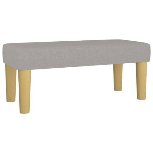 Box spring krevet s madracem svjetlosivi 90x190 cm od tkanine Svjetlosiva 90 x 190 cm gumbi Cijena