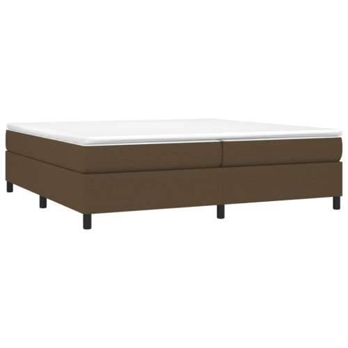 Krevet s oprugama i madracem tamnosmeđi 200x200 cm od tkanine - Tamno smeđa 200 x 200 cm 35 cm Cijena