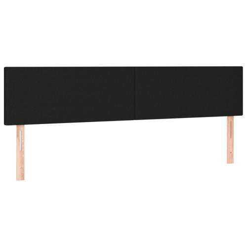 Krevet s oprugama i madracem crni 200x200 cm od tkanine Crna 200 x 200 cm Gladak dizajn Cijena