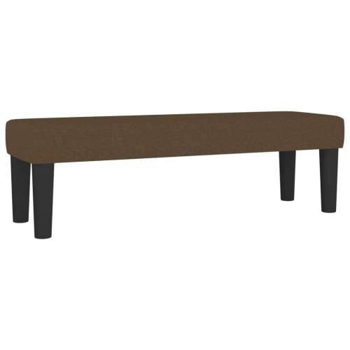 Krevet s oprugama i madracem tamnosmeđi 200x200 cm od tkanine - Tamno smeđa 200 x 200 cm Blok s kvadratima Cijena