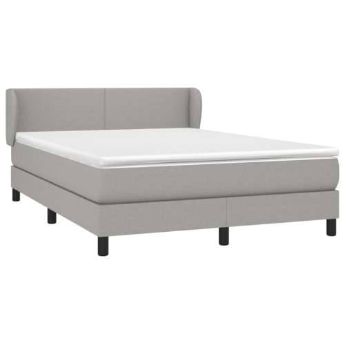 Krevet box spring s madracem svjetlosivi 140x200 cm od tkanine - Svjetlosiva 140 x 200 cm Gladak dizajn Cijena