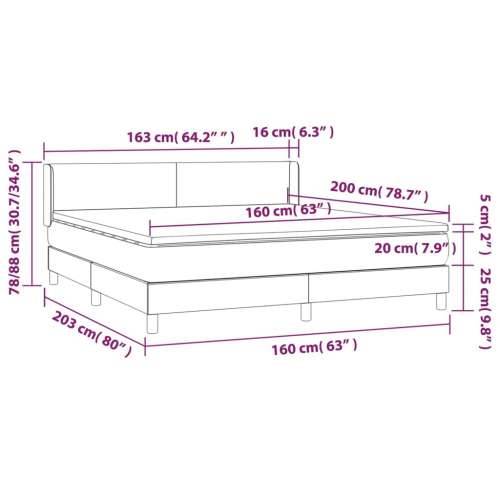 Krevet s oprugama i madracem ružičasti 160x200 cm baršunasti - Ružičasta 160 x 200 cm Gladak dizajn Cijena