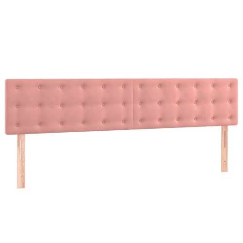 Krevet s oprugama i madracem ružičasti 200x200 cm baršunasti - Ružičasta 200 x 200 cm gumbi Cijena
