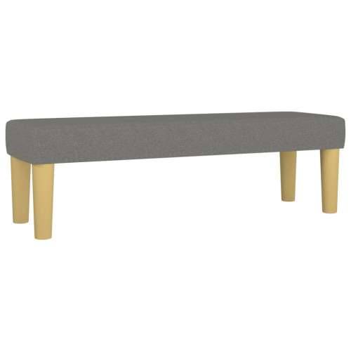 Krevet s oprugama i madracem tamnosivi 140x190 cm od tkanine - Tamno siva 140 x 190 cm Okomite pruge Cijena