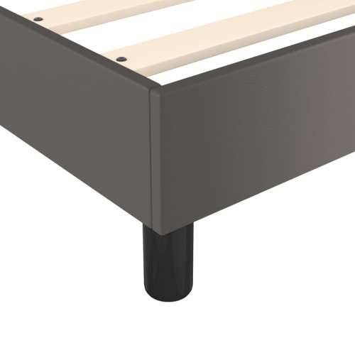 Krevet s oprugama i madracem sivi 120x200 cm od umjetne kože - Siva 120 x 200 cm 25 cm Cijena
