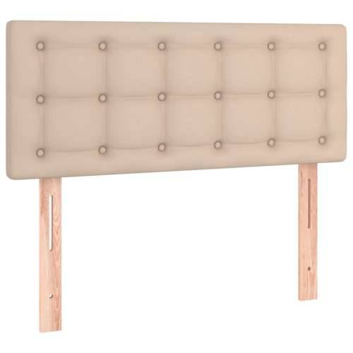 Krevet s oprugama i madrac cappuccino 80x200 cm od umjetne kože - Boja cappuccina 80 x 200 cm gumbi Cijena